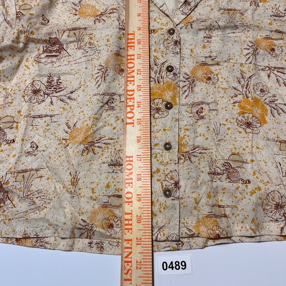 NWT Prana Women's Iguala Top "Golden Hour Escape" Size Large Short Sleeve - Picture 9 of 9